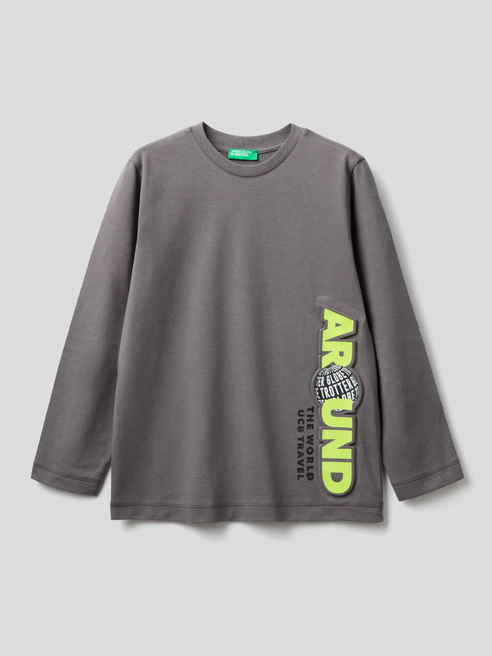 T-shirt with 3D graphic in organic cotton image number 1