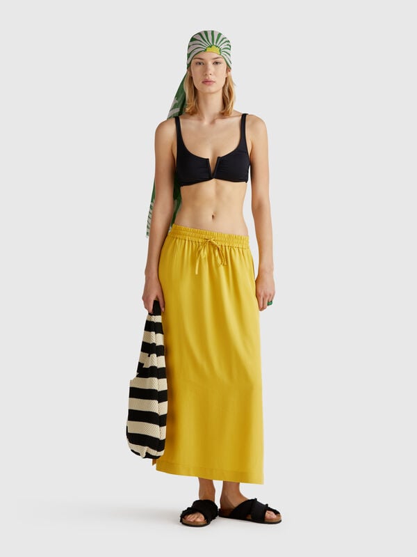 Flowy midi skirt Women