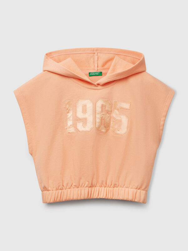 Sleeveless hoodie Junior Girl
