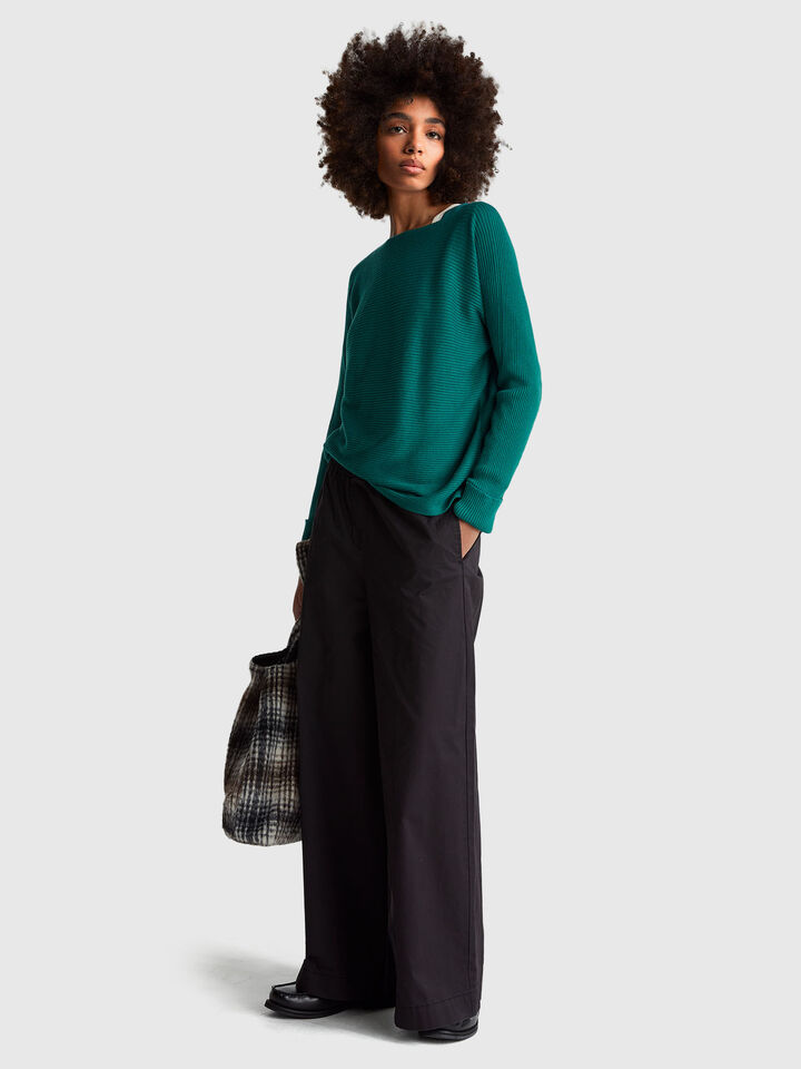 BOAT-NECK SWEAT.L/S Women