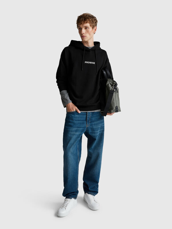 Printed hoodie Men