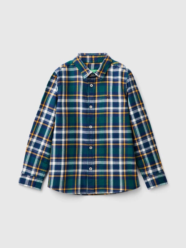 Plaid shirt in 100% cotton Junior Boy