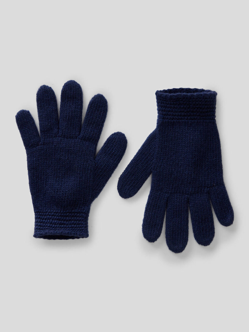 Gloves in stretch wool blend image number 1