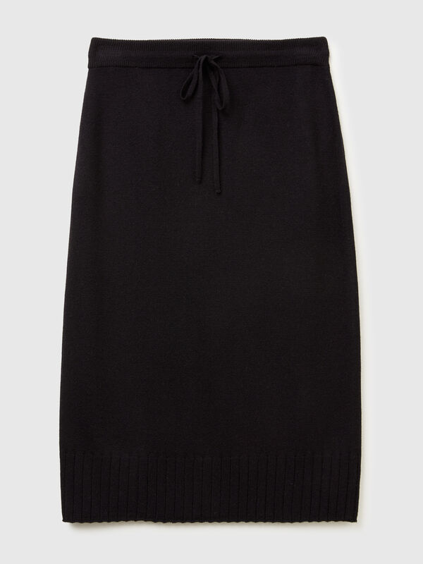 Cashmere blend midi skirt Women