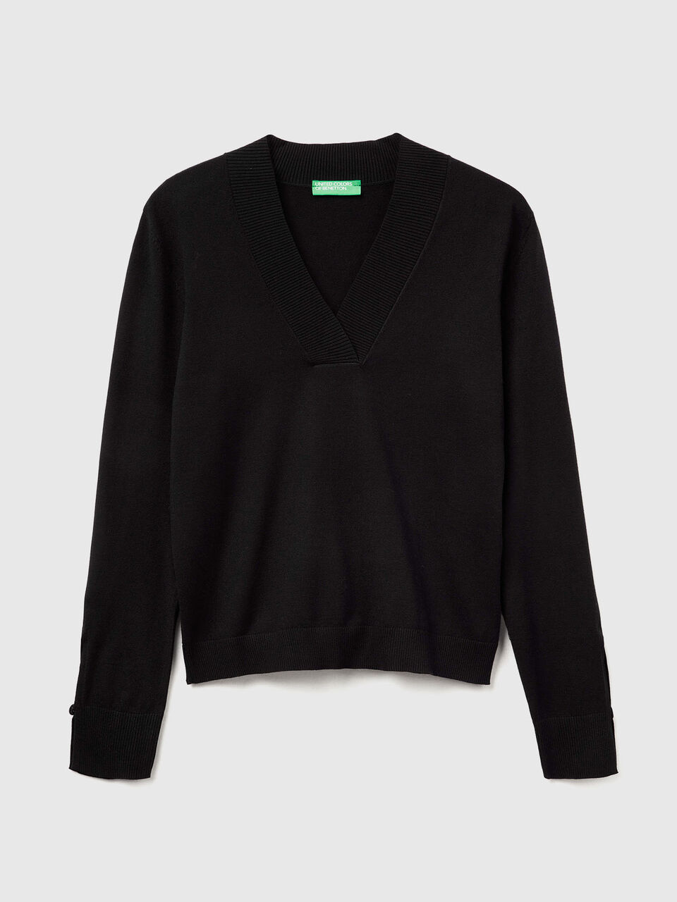 V NECK SWEATER L/S Women image number 1