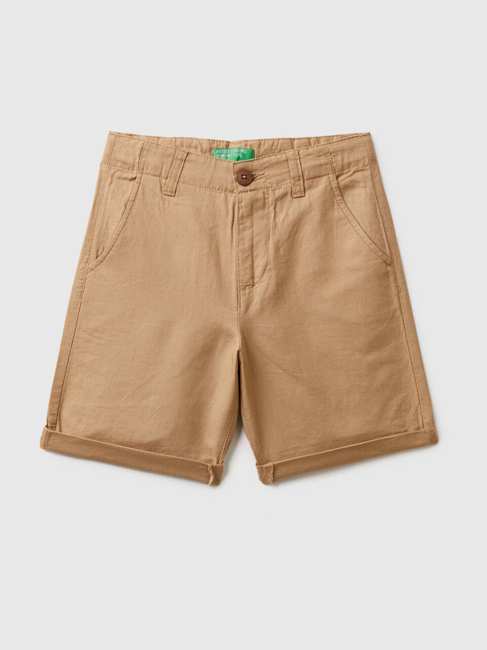 Chino bermudas in pure linen