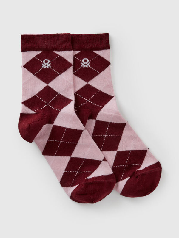 High patterned socks