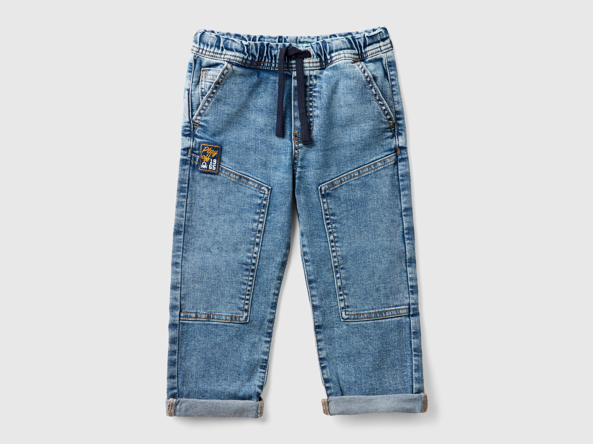Denim joggers Light Blue Benetton