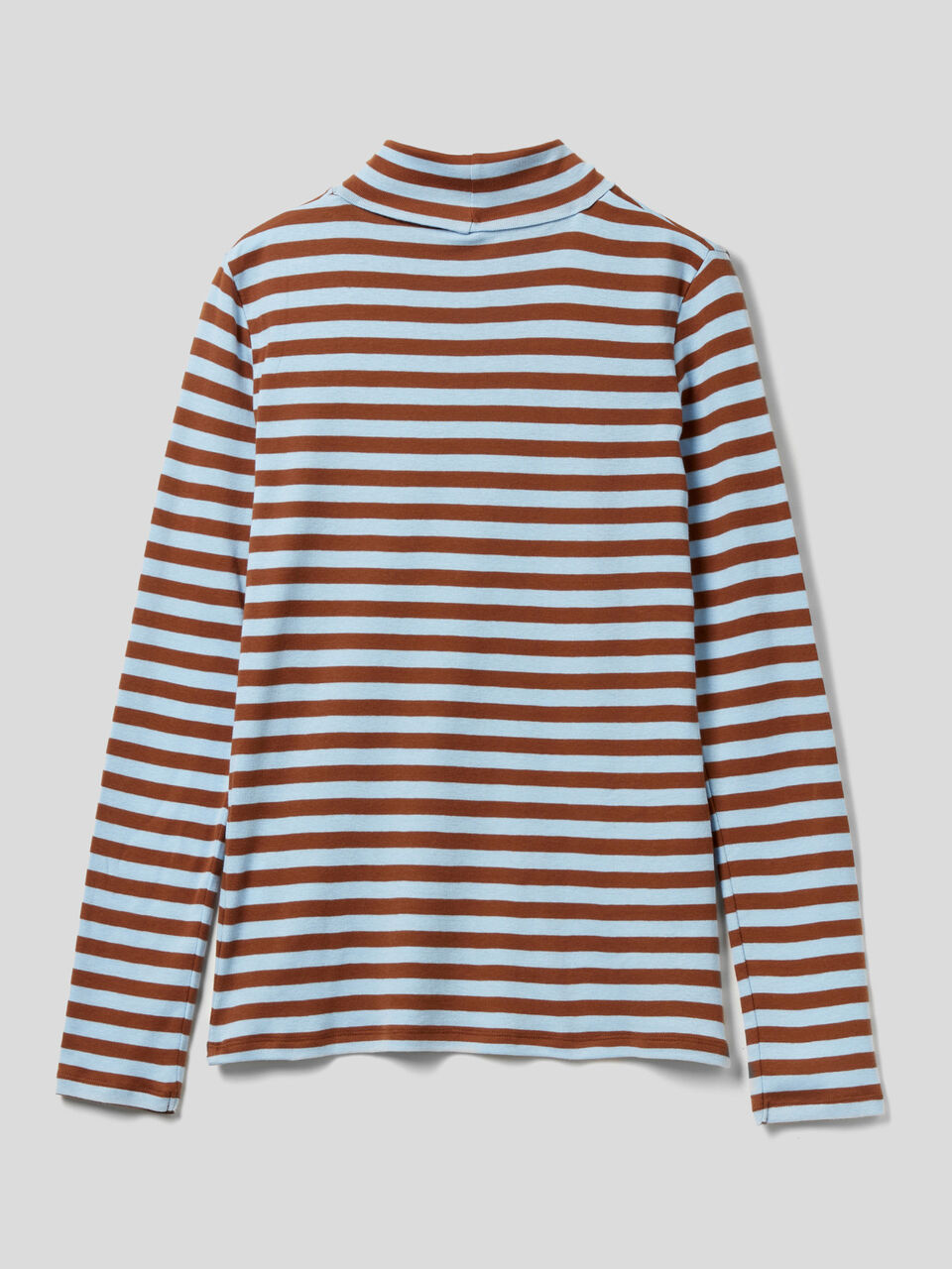 Striped turtleneck t-shirt image number 2