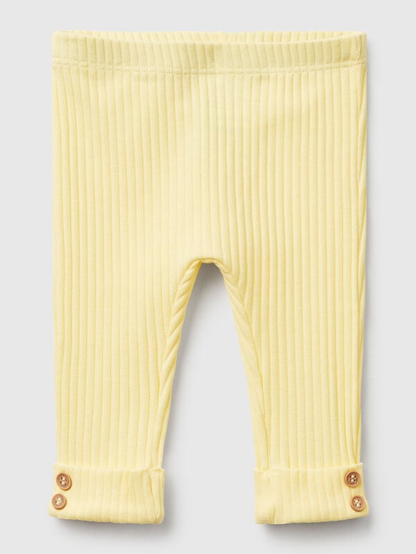Stretch cotton leggings New Born (0-18 months)