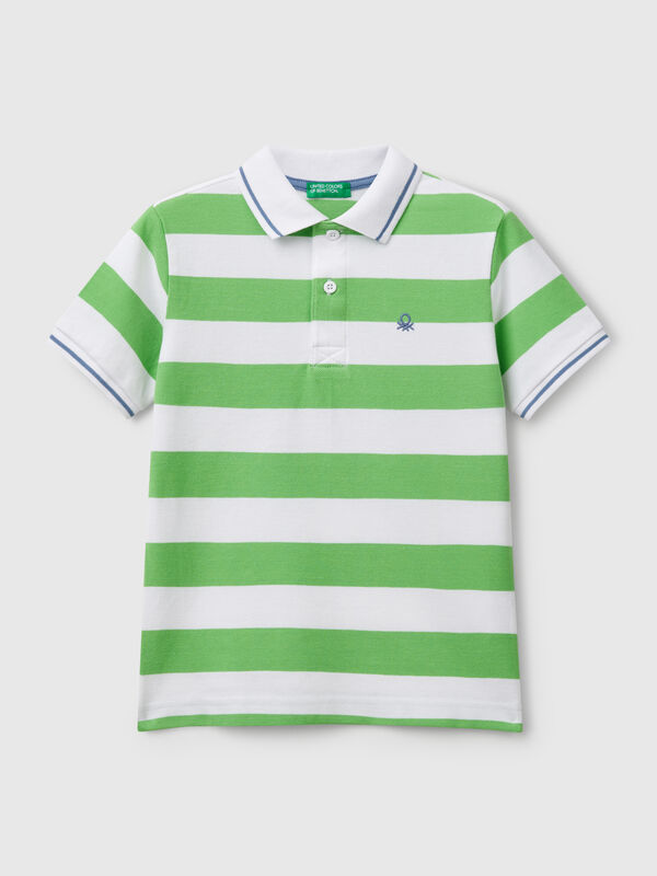 Striped short sleeve polo shirt Junior Boy