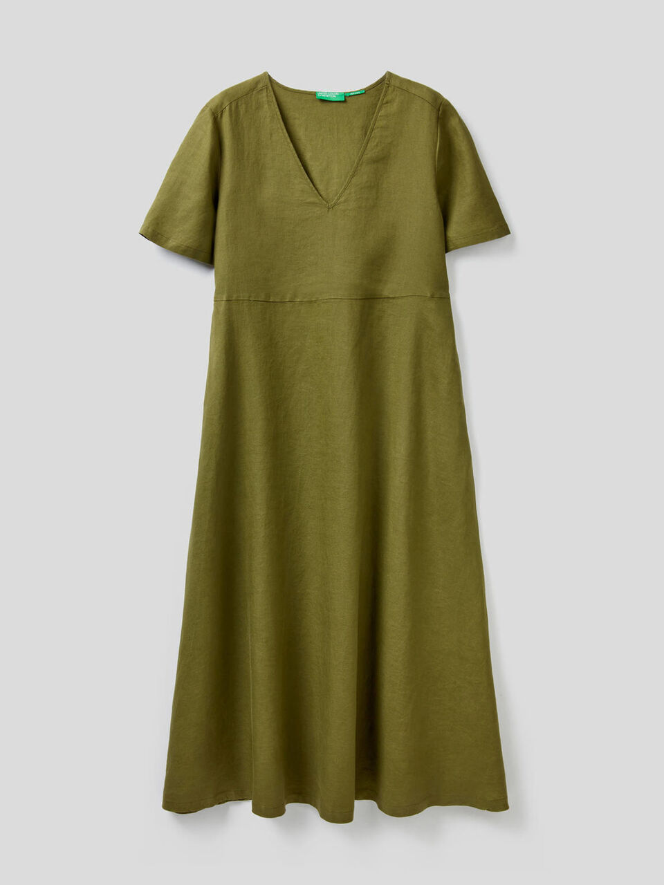 Long 100% linen dress image number null
