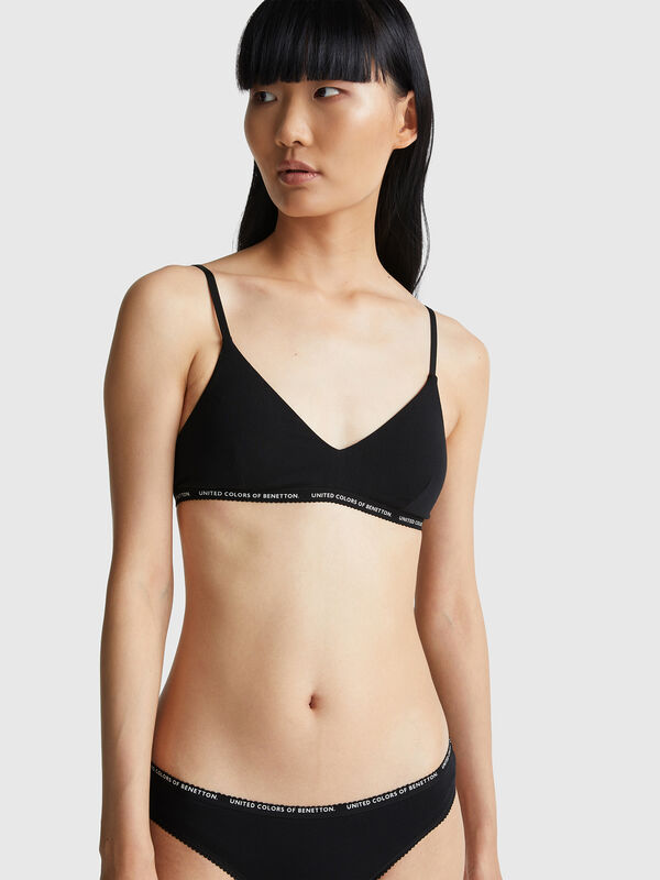 Bra in stretch cotton Women