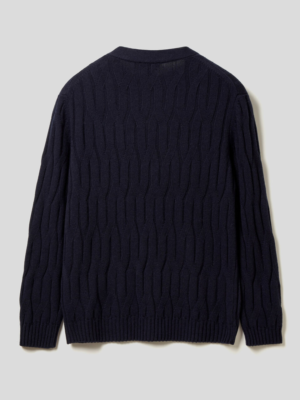 Knit cashmere and wool blend cardigan image number 2