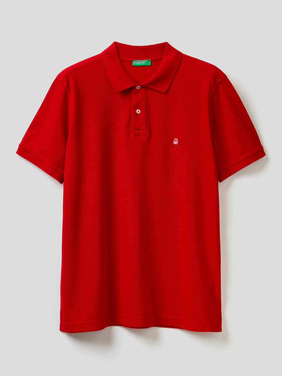 Short sleeve polo in 100% cotton image number 1