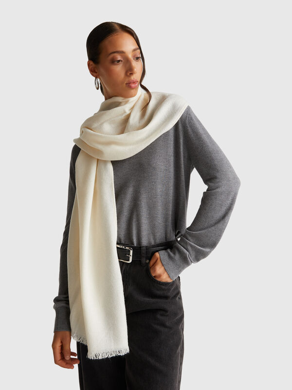 Lightweight viscose blend scarf Women