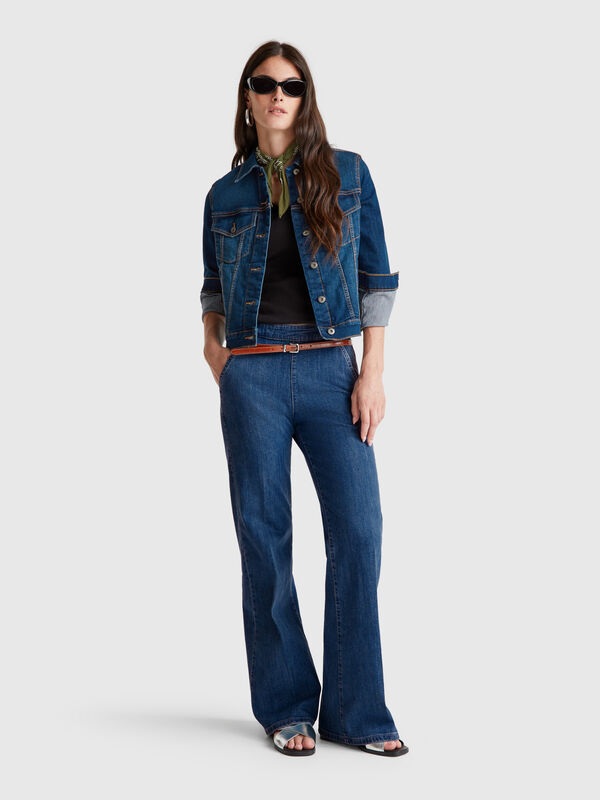 Flared jeans with zip Flared jeans with zip Women