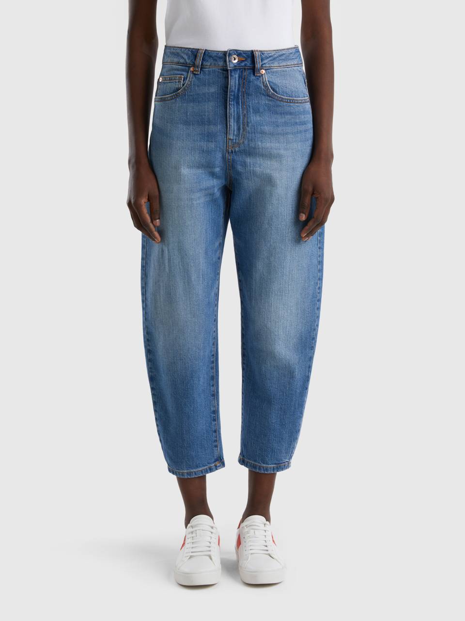 100 cotton balloon fit jeans